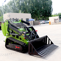 Mini chargeuse compacte hydraulique sur chenilles chargeur frontal capacité 500KG pièces jointes produit Offre Spéciale livraison gratuite noyau de moteur