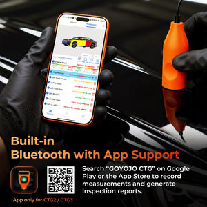 Medidor de Espesor de Revestimiento 0-9900um, Probador de Espesor de Pintura Fe Al Fe Zn Fe C, Medidor de Pintura para Automóviles, 8 Idiomas - Product Image 6