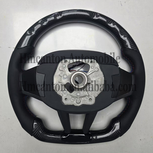 Volante Deportivo de Fibra de Carbono y Cuero Liso para BMW Serie G, M3 G20 G30 G80 M4 G82 M5 CS, Producto Popular - Product Image 4