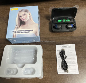 IPX-4 con <span class=keywords><strong>Display</strong></span> numerico F9 TWS 30Ms batteria digitale ritardata senza rumore 20 ore Power Bank JL auricolari Wireless In-Ear - Product Image 5