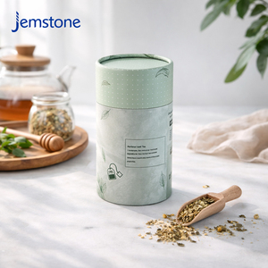 Tube cylindrique haut de gamme biodégradable de qualité alimentaire pour emballage de sachets de thé, tube en carton kraft pour infusion de tisanes - Product Image 2