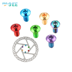 Parafusos de Titânio para Rotor de Freio a Disco de Bicicleta SeeMore <span class=keywords><strong>12</strong></span> Peças M5 X 10mm, Parafuso de Rotor de Bicicleta para Bicicleta de Estrada e Mountain Bike - Product Image 3
