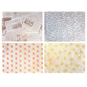 Wins Flying imprimé Fast Food Sandwich papier ciré <span class=keywords><strong>pas</strong></span> <span class=keywords><strong>cher</strong></span> papier d'emballage anti-graisse burger - Product Image 3