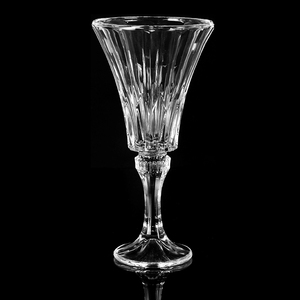 Flûte à champagne élégante en verre côtelé personnalisée, gobelet à vin vintage, coupe à pied transparente pour mariage, fête et usage quotidien - Product Image 2