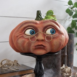 Halloween drô<span class=keywords><strong>le</strong></span> citrouille décoration extérieure fantôme fête citrouille Six <span class=keywords><strong>bizarre</strong></span> café résine artisanat - Product Image 4