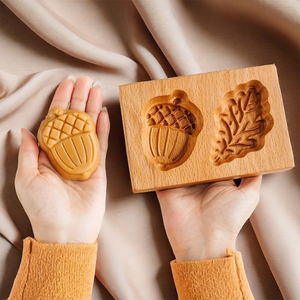 Stampi in Legno per <span class=keywords><strong>Biscotti</strong></span>, Tagliabiscotti a Forma di Fiocco di Neve, Stampo per Pasticceria e Torte - Product Image 6