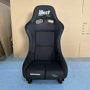 Sièges de voiture noirs YLC de haute qualité, sportifs, réglables, type baquet, pour la simulation de course, compatibles <span class=keywords><strong>BMW</strong></span> et Honda, en cuir - Product Image 2