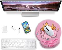 Tapis de souris ergonomique personnalisé en silicone antidérapant avec repose-poignet en mousse à mémoire de forme pour la maison et le bureau
