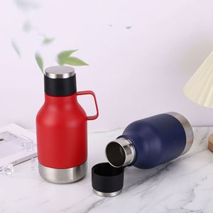 Bouteille d'eau pour chien en acier inoxydable à double paroi sous vide de 32 oz avec logo personnalisé, récipient alimentaire, poignée de transport, compartiment caché pour le sport et les voyages - Product Image 3