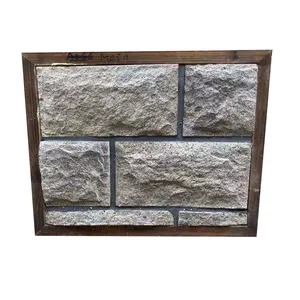 Nature mushroom stone panel handmade eco cut-to-size artificial stone for villa interior and exterior