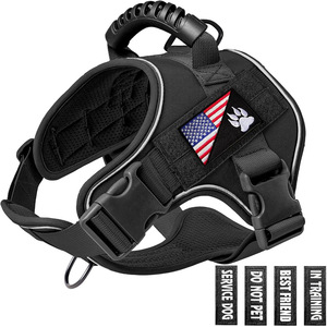 1000Dナイロン犬用ベストとハーネスセット戦術的な屋外トレーニングベスト夏と冬の狩猟犬用ギアのクイックリリース - Product Image 5