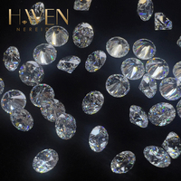 Moissanite ronde de qualité supérieure pour des boucles d'oreilles tendance et élégantes |   Couleur DEF 0,8-3,0 mm