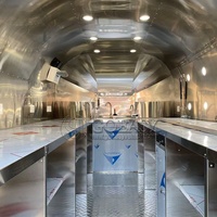 Goeasy Commercial Aluminum Full Kitchen Equipment Fast Coffee Kiosk Catering Truck Mobile Beer Food Vend Trailer Sale
