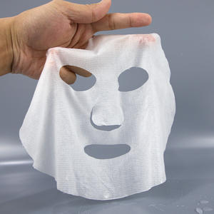 Masker Wajah kasa Degreased medis bahan OEM dapat disesuaikan lembar masker wajah kering sekali pakai melekat dan menghidrasi - Product Image 2