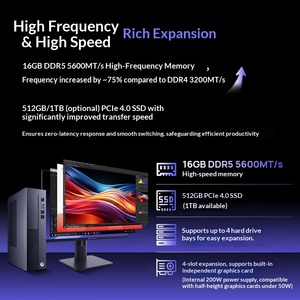 <span class=keywords><strong>PC</strong></span> de bureau commercial Mechanical Revolution Boundless S500 (Core I5-14450HX, 16 Go DDR5, 512 Go SSD) avec écran 23,8 pouces - Product Image 6