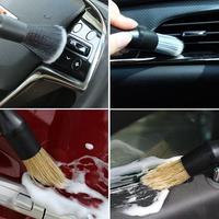 Ensemble de 3 brosses de détaillage automobile multifonctionnelles en plastique avec poils doux pour l'intérieur et le lavage de voiture - Marque Lewell