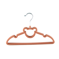 Porte-manteau antidérapant pour enfants, cintre en tissu, de couleur marron, en forme d'ours, mignon, offre spéciale