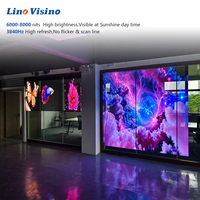 Mur LED transparent P3.91 intérieur/extérieur, grand mur-rideau en verre pour bâtiment, écran d'affichage LED transparent HD 1 mm