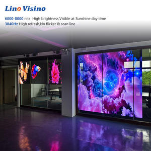 Indoor Outdoor P3.91 <strong>Transparent</strong> Led Wall Large Building Glass Curtain Wall Advertisement Hd Led <strong>Transparent</strong> <strong>Display</strong> Screen 1mm - Product Image 5