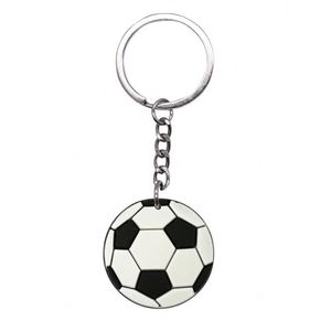 Cartoon Football Design Rubber Carabiner <b>Keychain</b>-Fashion Trend Pendant - Product Image 6