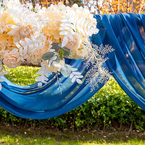 Decorative Party Draping Backdrop Romantic <b>Curtains</b> Chiffon Backdrop Wedding Drapes - Product Image 4