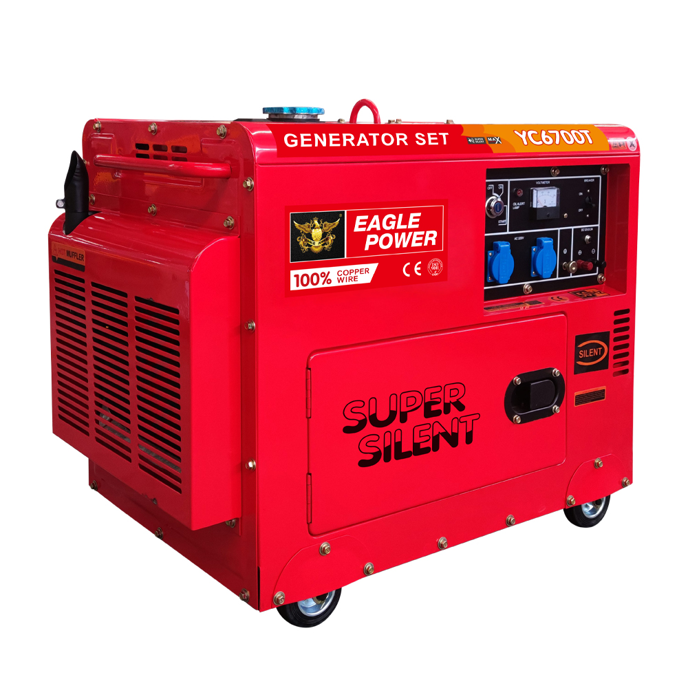 ディーゼル発電機 5 Kva AC 単相 リコイルスタート/電動スタート 186F