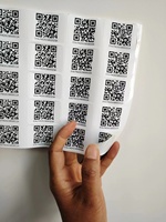 Autocollant en vinyle étanche à impression numérique personnalisé code QR pour la numérisation