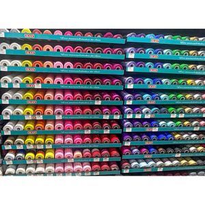 ชั้นวางของหลายชั้นสำหรับจัดเก็บริบบิ้นผ้าซาติน อุปกรณ์งานฝีมือ - Product Image 1