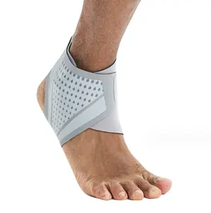 Leve alta elástica tornozelo estabilizador suporte respirável tornozelo envoltório compressão ajustável manga