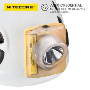 Lampe frontale NITECORE EH1 avec 2 batteries Li-ion 18650 intégrées, <span class=keywords><strong>260</strong></span> lumens, IP68, antidéflagrante ATEX pour l'exploitation minière et les industries à haut risque - Product Image 3