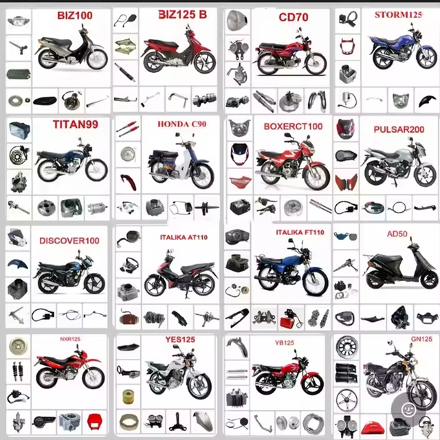 CG150 GN125 Spare Parts for 125cc 150cc Engine Motorcycle Body Systems Accessories Repuestos Para Motos 150cc