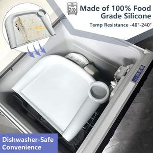 Bandeja de comedor de silicona para bebés, compatible con la silla de mesa rápida <span class=keywords><strong>Inglesina</strong></span> y otras sillas altas con gancho, silla de mesa, bandeja para bebés - Product Image 4