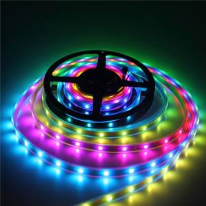 Tira de Luces LED para Interiores, RGB, <span class=keywords><strong>Cambio</strong></span> de Color, SMD5050, 60 LED/m, Luz Diurna, Impermeable, Tira LED Flexible IP65, Barra de Luz LED - Product Image 1