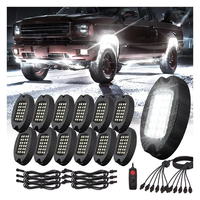 JINXIN Best Seller 12Pods 288Leds Rock Lights Luces para ATV RZR UTV SUV Off Road AUTO 24Led Rock Lights