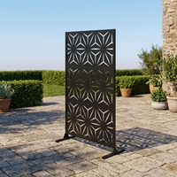 Panneau Métallique Découpé au Laser à Motifs Géométriques Perforés, Design Art Déco, Durable, Léger, Multifonctionnel, du Sol au Plafond