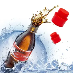 Içecek mühürleyen kullanımlık şişme şişe tıpası hava sıkı Soda kap Frizzy Cola pompa karbonasyon kaleci içecek tasarrufu