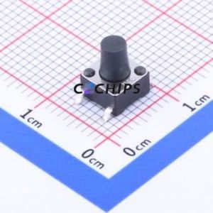 K2-1102SP-I3SC-04 Tactile Switch SMD-4P,6x6mm Switch 1.8N Vertical Mount 6mm 6mm - Product Image 1