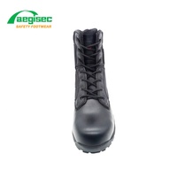 AEGISEC – bottes de désert tactiques en cuir de vache pour homme, légères, antidérapantes, résistantes à l'huile, semelle en caoutchouc, bottes tactiques de sécurité