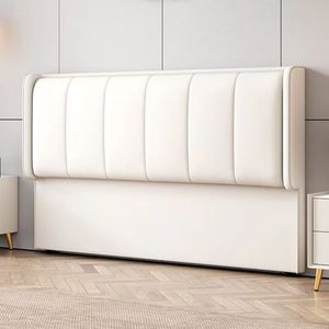 Cabecero Tapizado de Lujo Ligero, Minimalista, Ultrafino, Moderno, con Respaldo de Madera Maciza, Diseño de Patas de Gato - Product Image 1