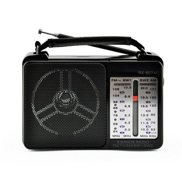 Golon RX-607AC High Sensitivity Classic Portable AM/FM SW1/SW2 4-Band Radio USB/TF Player Rechargeable Battery Powerful Speaker