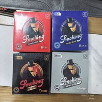 Papiers à rouler de luxe d'Espagne, format King Size, 33 feuilles, en fibres végétales naturelles, à combustion lente, biologiques, accessoires pour fumeurs