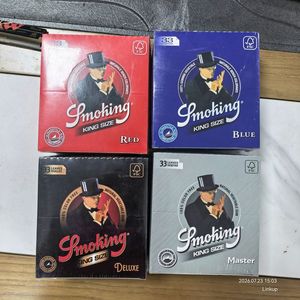 Smoking Deluxe Rolling Papers <b>King</b> <b>Size</b> 33 <b>Sheets</b> Natural Plant Fiber Slow Burning Organic Smoking Rolling Paper - Product Image 3