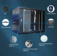 Boîtier de caméra de sécurité DVR NVR en alliage d'aluminium 9U 12U, étanche IP65, pour rack de serveur réseau