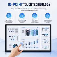 Pantalla LCD Comercial Ultrafina y Estrecha de 15.6'' para Señalización Digital, Tableta Todo en Uno con Salida HDMI, Android 11, Tótem Publicitario
