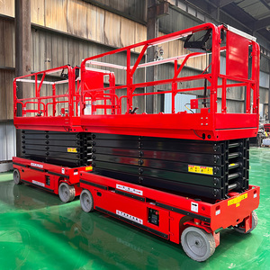 Hoog rendement hydraulische elektrische zelfrijdende mobiele schaarlift voor industriële magazijnmateriaaltransport - Product Image 2
