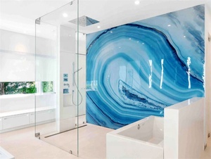 Artificial <span class=keywords><strong>de</strong></span> Semi <span class=keywords><strong>piedra</strong></span> preciosa <span class=keywords><strong>de</strong></span> ágata azul pared decoración <span class=keywords><strong>de</strong></span> vidrio <span class=keywords><strong>de</strong></span> - Product Image 3
