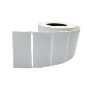 Étiquettes thermiques directes blanches vierges 2x1 4x2 pouces, autocollantes, rouleaux d'étiquettes thermiques 2x1 pour codes-barres, emballage - Product Image 1
