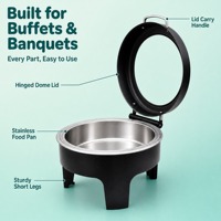 Réchaud de buffet professionnel à couvercle pour maintien au chaud, pour banquets, réceptions de mariage, événements, hôtels et traiteurs