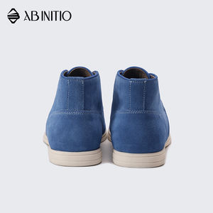 Bottines d'hiver en cuir originales en dentelle de soie et <span class=keywords><strong>daim</strong></span> pour hommes - Product Image 4