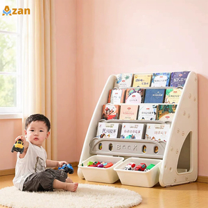 Étagère à Livres pour Enfants en Forme de <span class=keywords><strong>Voilier</strong></span>, 2-en-1, Rangement Jouets et Livres, Matériau HDPE, pour Maison et Crèche, Vente en Gros - Product Image 1